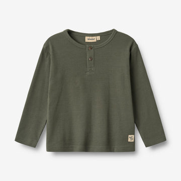 Wheat Main T-shirt L/S Morris Jersey Tops and T-Shirts 9576 winter forest