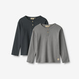 Wheat Main T-shirt L/S Morris T-Shirt 9624 flint