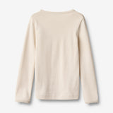 Wheat Main T-shirt L/S Print Belis T-Shirt 3129 eggshell