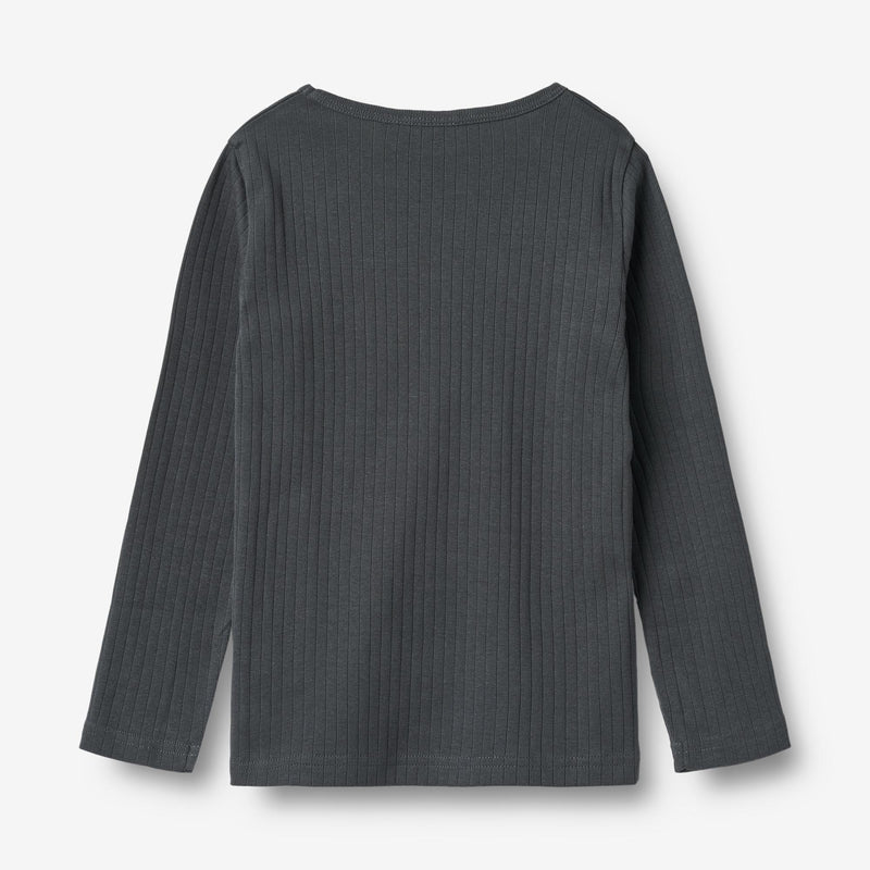 Wheat Main T-shirt L/S Stig Jersey Tops and T-Shirts 9526 black sea