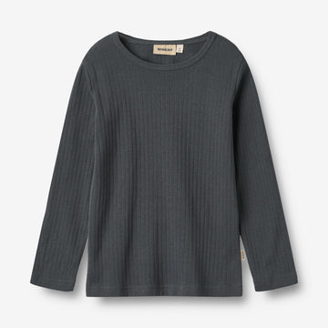 Wheat Main T-shirt L/S Stig Jersey Tops and T-Shirts 9526 black sea