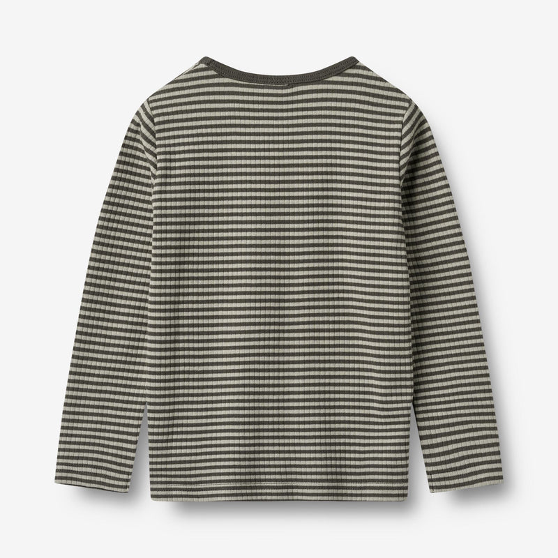 Wheat Main T-shirt L/S Stig Jersey Tops and T-Shirts 9577 winter forest stripe