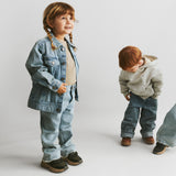 Wheat Main T-shirt L/S Stig Jersey Tops and T-Shirts 9570 stone stripe