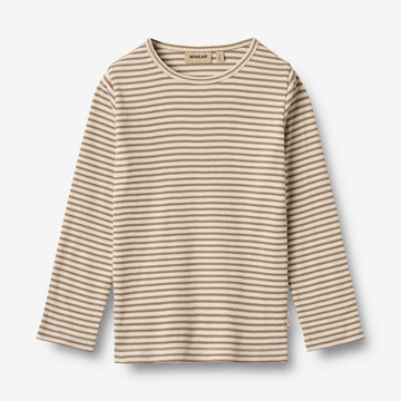 Wheat Main T-shirt L/S Stig Jersey Tops and T-Shirts 9570 stone stripe