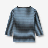 Wheat Main T-shirt L/S Stig T-Shirt 9548 bright blue stripe