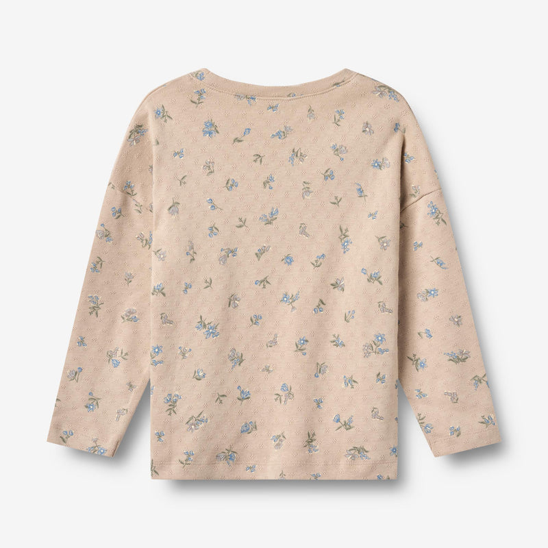 Wheat Main T-shirt L/S Thilda Jersey Tops and T-Shirts 9573 warm sand flowers