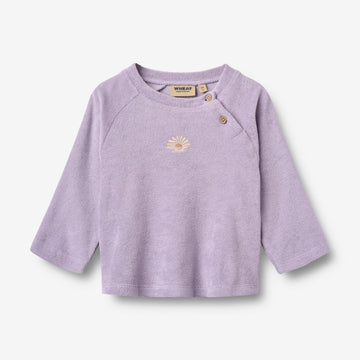 Wheat Main T-shirt L/S embroidery Darrin T-Shirt 9612 warm cosmic lilac