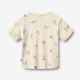 Wheat Main T-shirt S/S Fabian T-Shirt 9669 whale friends