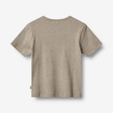 Wheat Main T-shirt S/S Lumi T-Shirt 0072 gravel melange