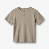 Wheat Main T-shirt S/S Lumi T-Shirt 0072 gravel melange