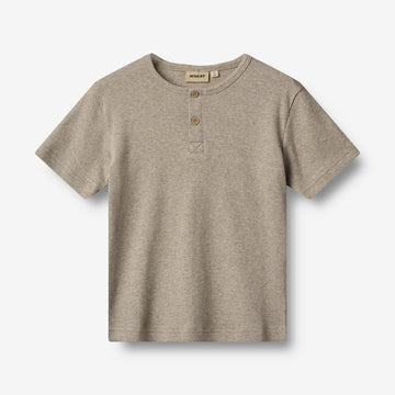 Wheat Main T-shirt S/S Lumi T-Shirt 0072 gravel melange