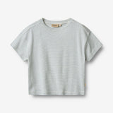 Wheat Main T-shirt S/S Tommy T-Shirt 1048 blue stripe