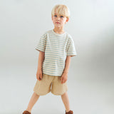 Wheat Main T-shirt S/S Tommy T-Shirt 9662 spring lake stripe