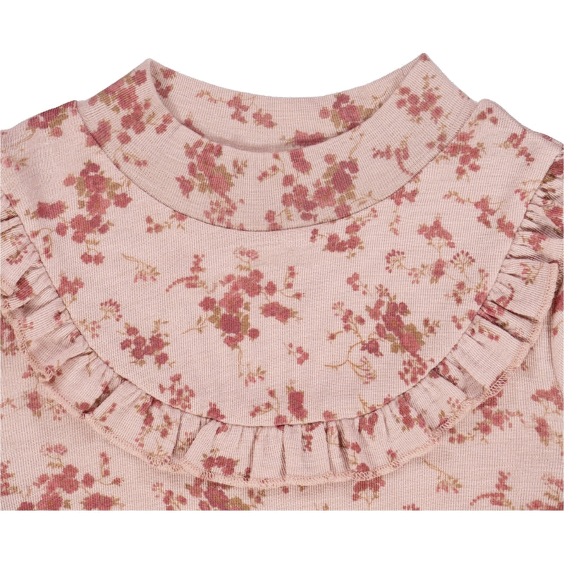 Wheat Wool T-shirt Wool Ruffle LS Jersey Tops and T-Shirts 2475 rose flowers