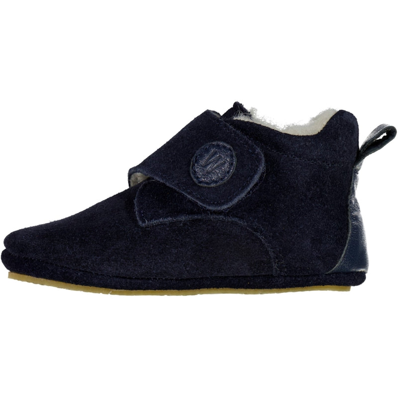 Wheat Footwear Taj Wool Indoor Shoe Indoor Shoes 1432 navy