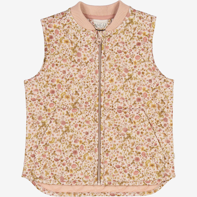 Wheat Outerwear Thermo Gilet Ede Thermo 3132 watercolor flora