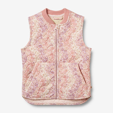 Wheat Outerwear Thermo Gilet Ede Vest 9518 lilac flower rainbow