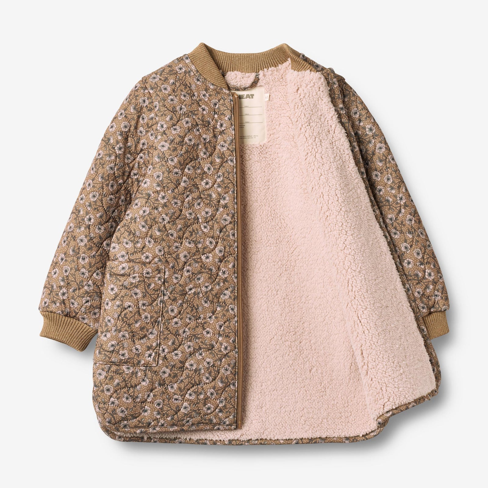 Thermo Jacket Helga - caramel anemones – Wheat.eu