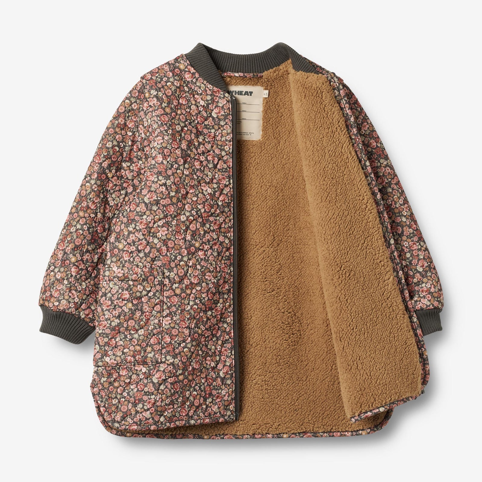 Thermo Jacket Helga - raven wild flowers – Wheat.eu