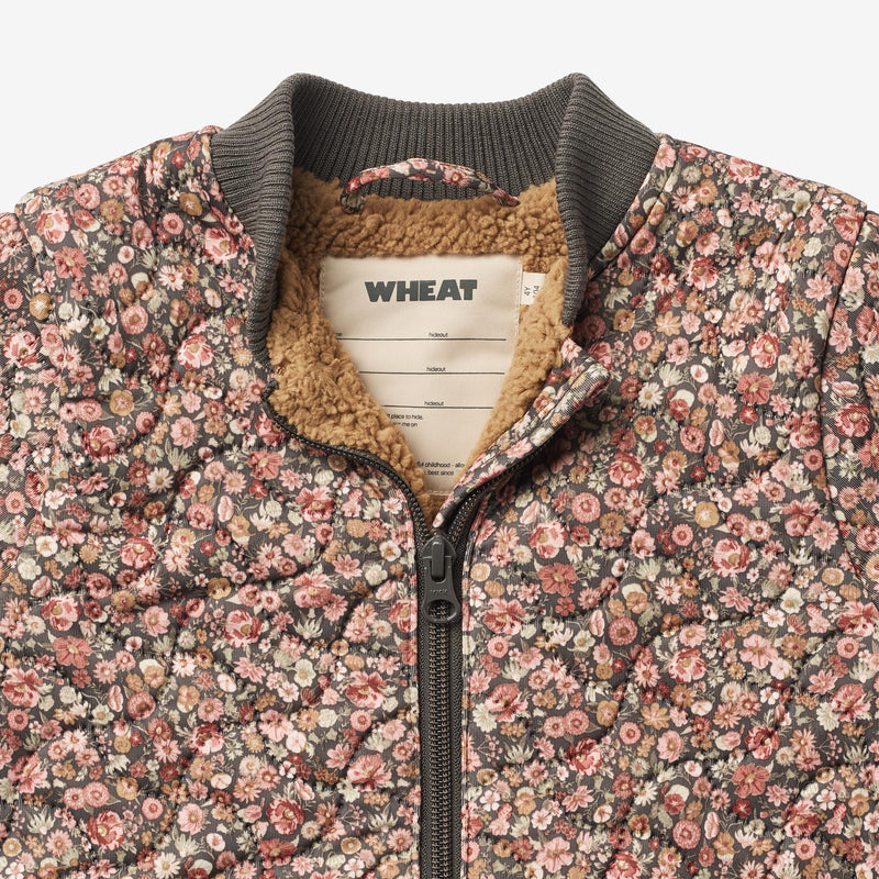 Wheat Outerwear Thermo Jacket Helga Thermo 1186 raven wild flowers