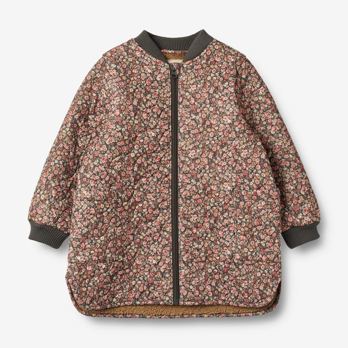 Thermo Jacket Helga - raven wild flowers – Wheat.eu