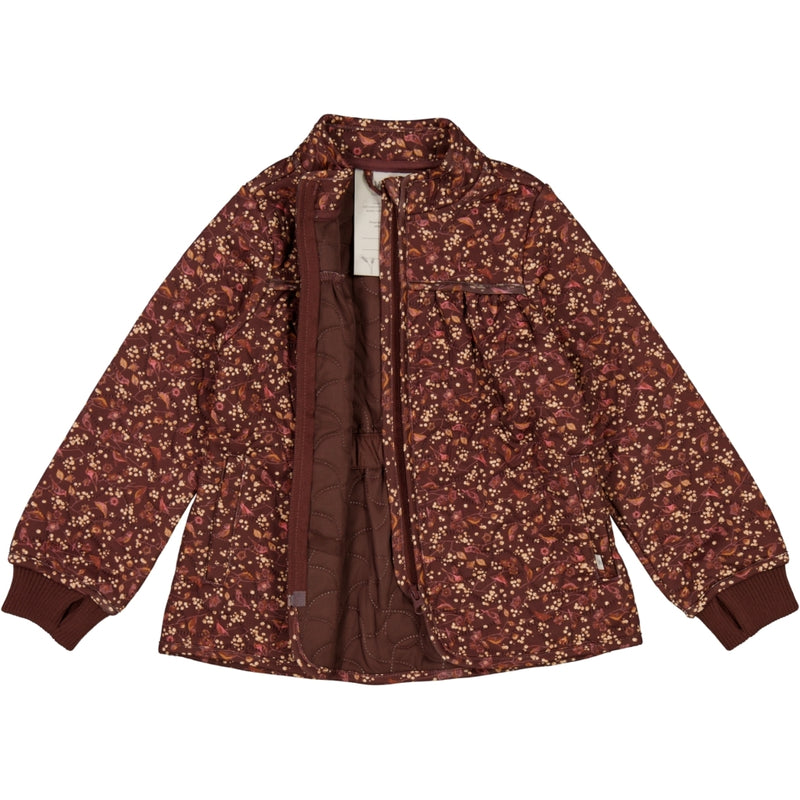 Wheat Outerwear Thermo Jacket Thilde Thermo 2751 maroon birds