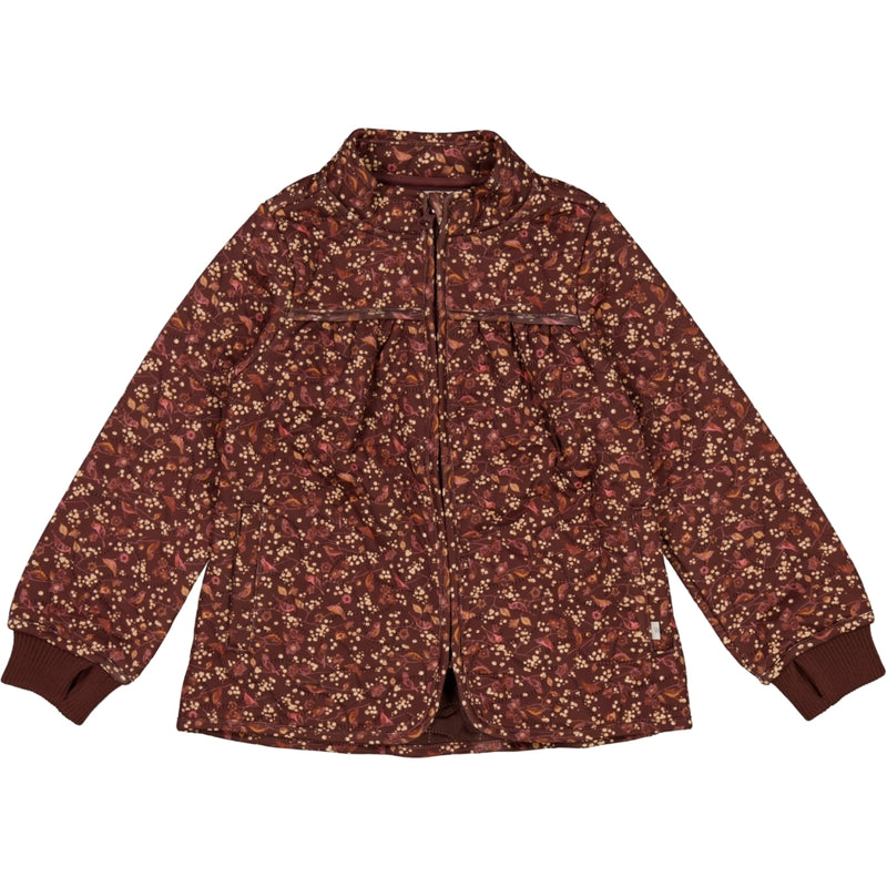 Wheat Outerwear Thermo Jacket Thilde Thermo 2751 maroon birds