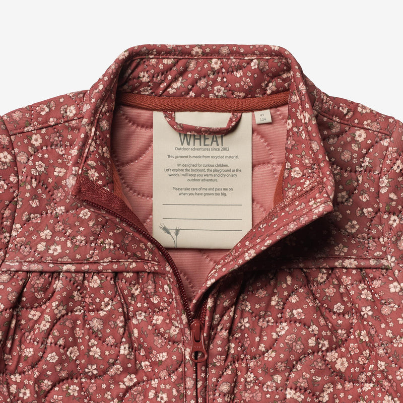 Wheat Outerwear Thermo Jacket Thilde Thermo 2077 red flowers