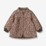 Wheat Outerwear Thermo Jacket Thilde | Baby Thermo 1186 raven wild flowers