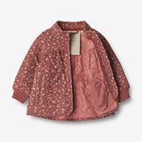 Wheat Outerwear Thermo Jacket Thilde | Baby Thermo 2077 red flowers