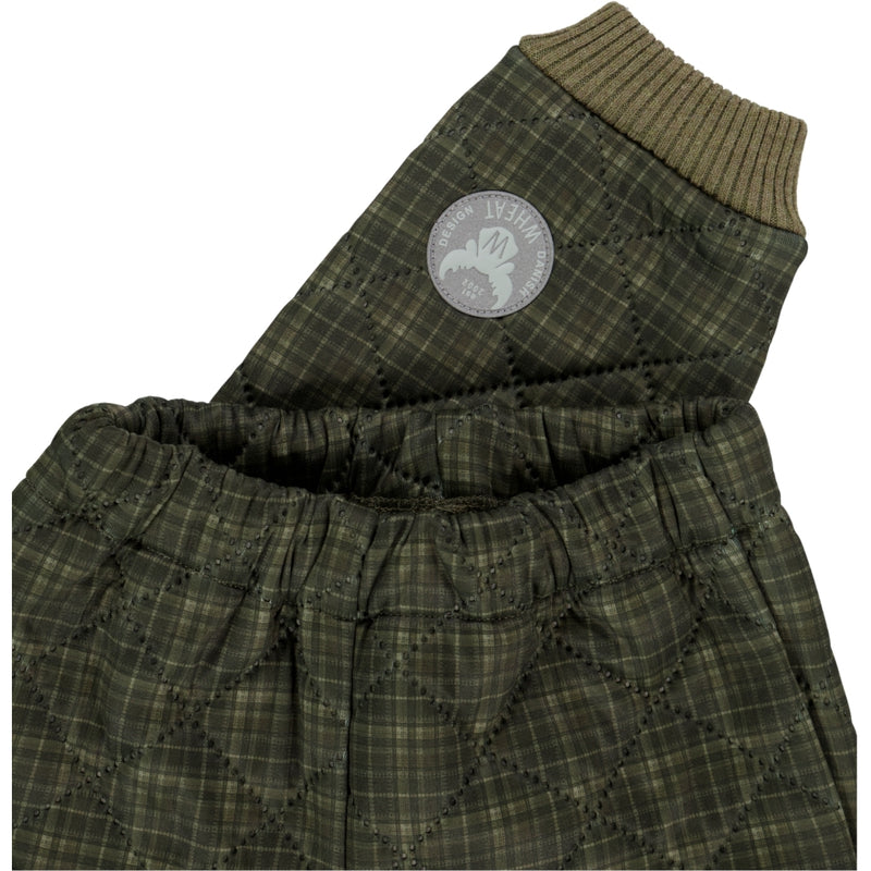 Wheat Outerwear Thermo Pants Alex Thermo 4215 olive check