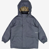 Wheat Outerwear Thermo Rain Coat Aju Rainwear 1292 greyblue