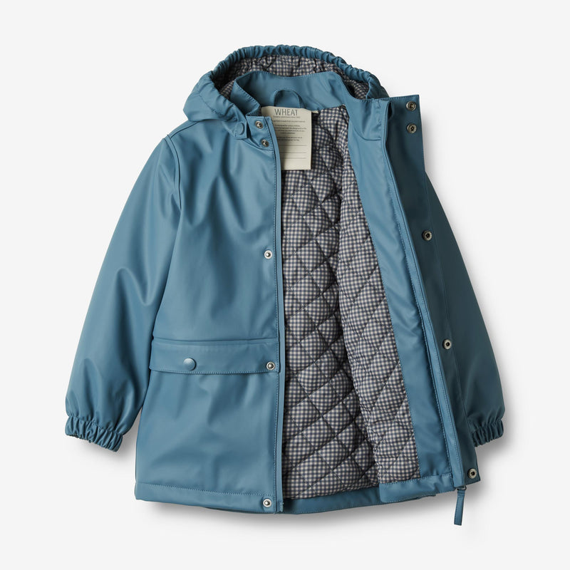 Wheat Outerwear Thermo Rain Coat Aju Rainwear 1300 blue fusion