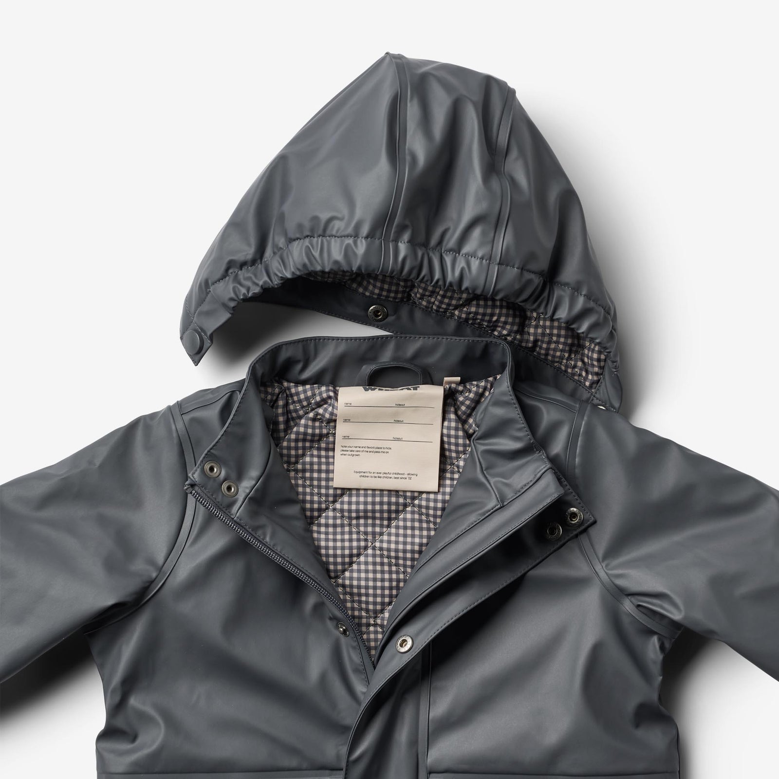 Thermo Rain Coat Aju - dark ink – Wheat.eu