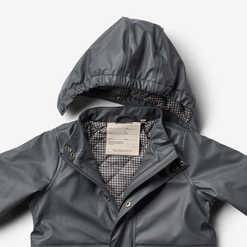 Dark raincoat on sale