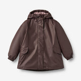 Wheat Outerwear Thermo Rain Jacket Rika Jacket 9620 chocolate plum