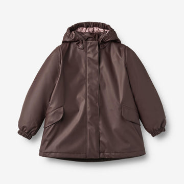 Wheat Outerwear Thermo Rain Jacket Rika Jacket 9620 chocolate plum