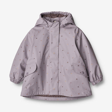 Wheat Outerwear Thermo Rain Jacket Rika Rainwear 1347 lavender flowers