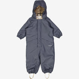 Wheat Outerwear Thermo Rainsuit Aiko | Baby Rainwear 1292 greyblue