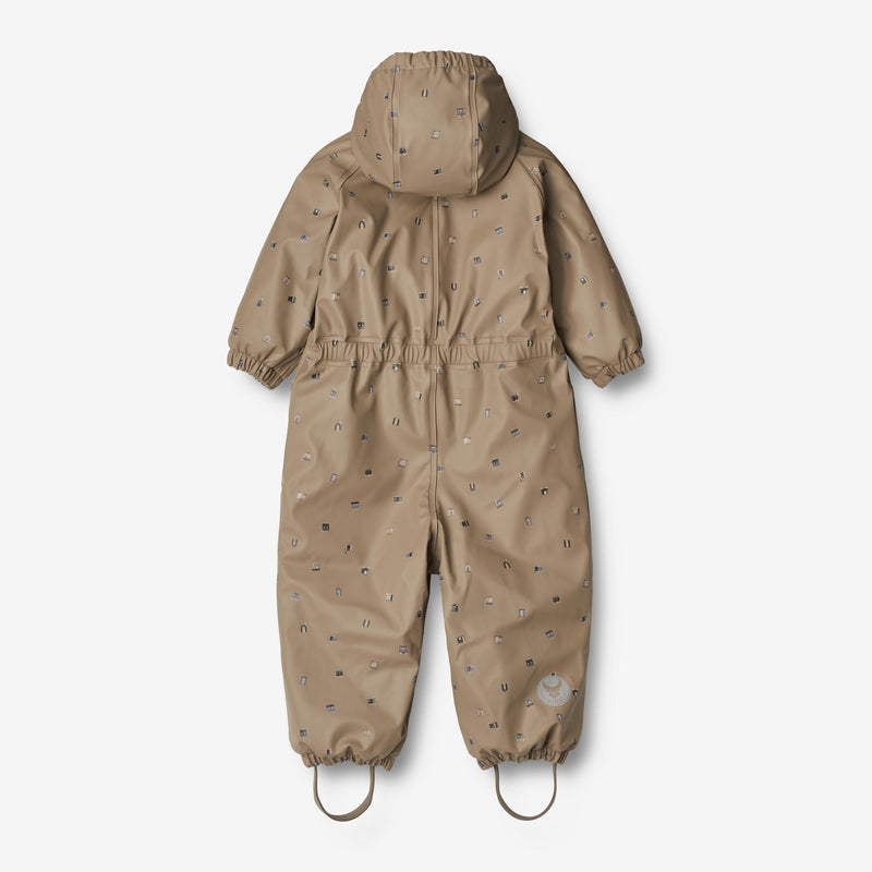 Wheat Outerwear Thermo Rainsuit Aiko | Baby Rainwear 0227 dry grey houses