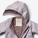 Wheat Outerwear Thermo Rainsuit Aiko | Baby Rainwear 1347 lavender flowers