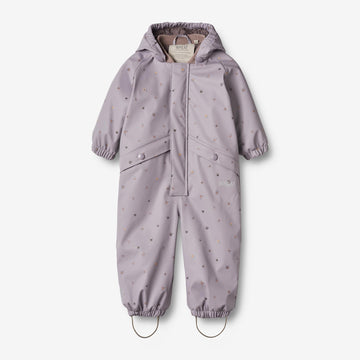Wheat Outerwear Thermo Rainsuit Aiko | Baby Rainwear 1347 lavender flowers