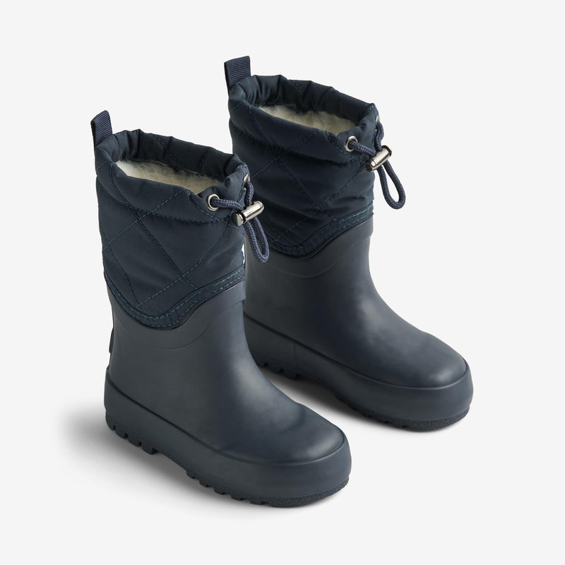 Wheat Footwear Thermo Snowboot Drizzle Rubber Boot 1432 navy