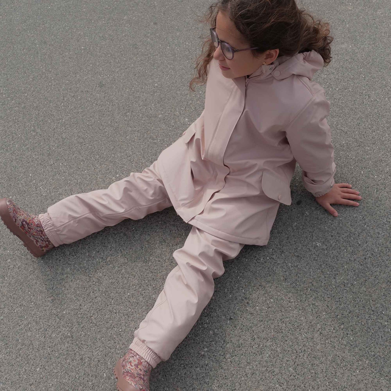 Thermo rain pants Um pale rose –