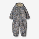 Wheat Outerwear Thermosuit Hayden | Baby Thermo 1112 rainy blue clouds