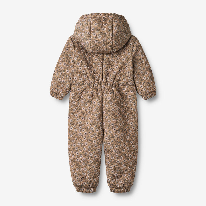 Wheat Outerwear Thermosuit Hayden | Baby Thermo 1124 caramel anemones