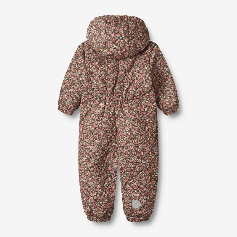 Wheat Outerwear Thermosuit Hayden | Baby Thermo 1186 raven wild flowers