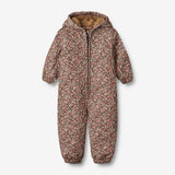 Wheat Outerwear Thermosuit Hayden | Baby Thermo 1186 raven wild flowers