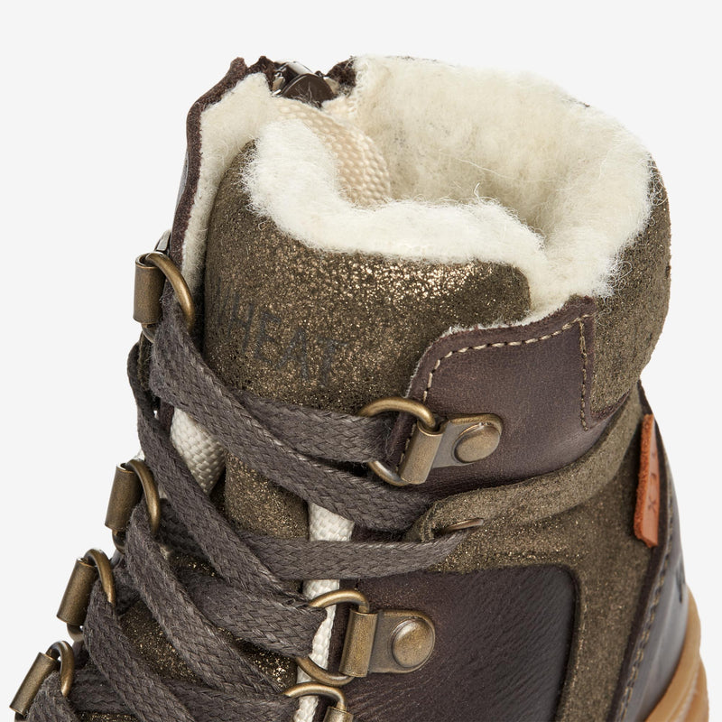 Wheat Footwear Toni Tex Hiker Glitter Winter Footwear 3000 brown