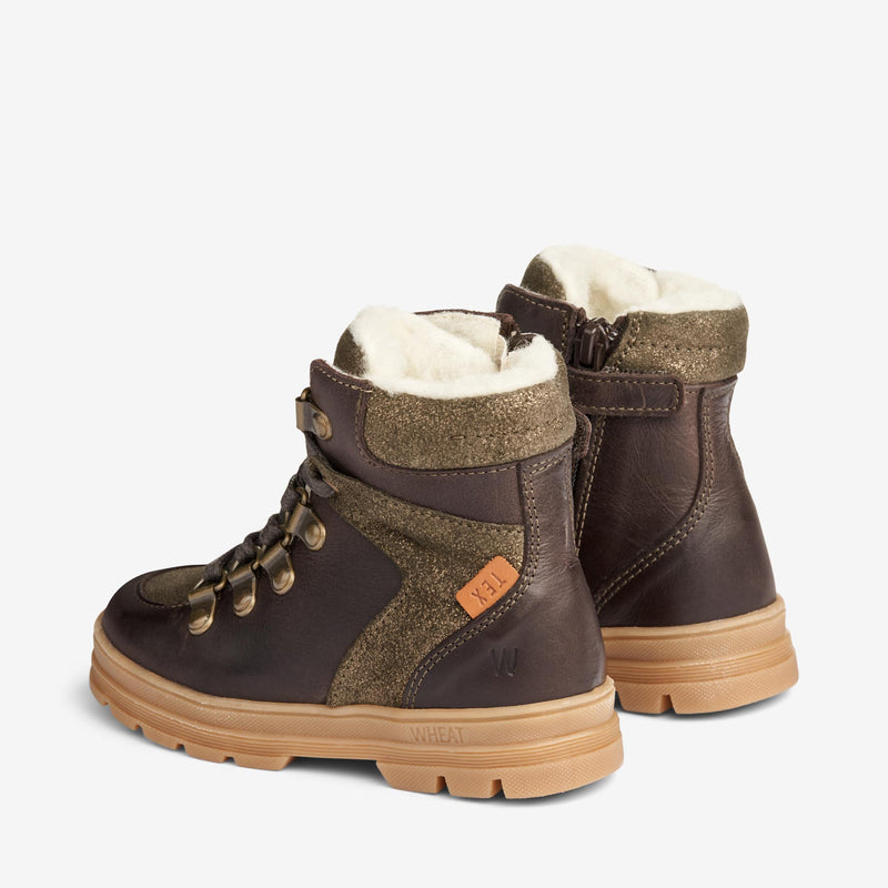 Wheat Footwear Toni Tex Hiker Glitter Winter Footwear 3000 brown